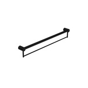 Mecca Care 32mm Grab Rail With Towel Holder 900mm Matte Black gallery detail image