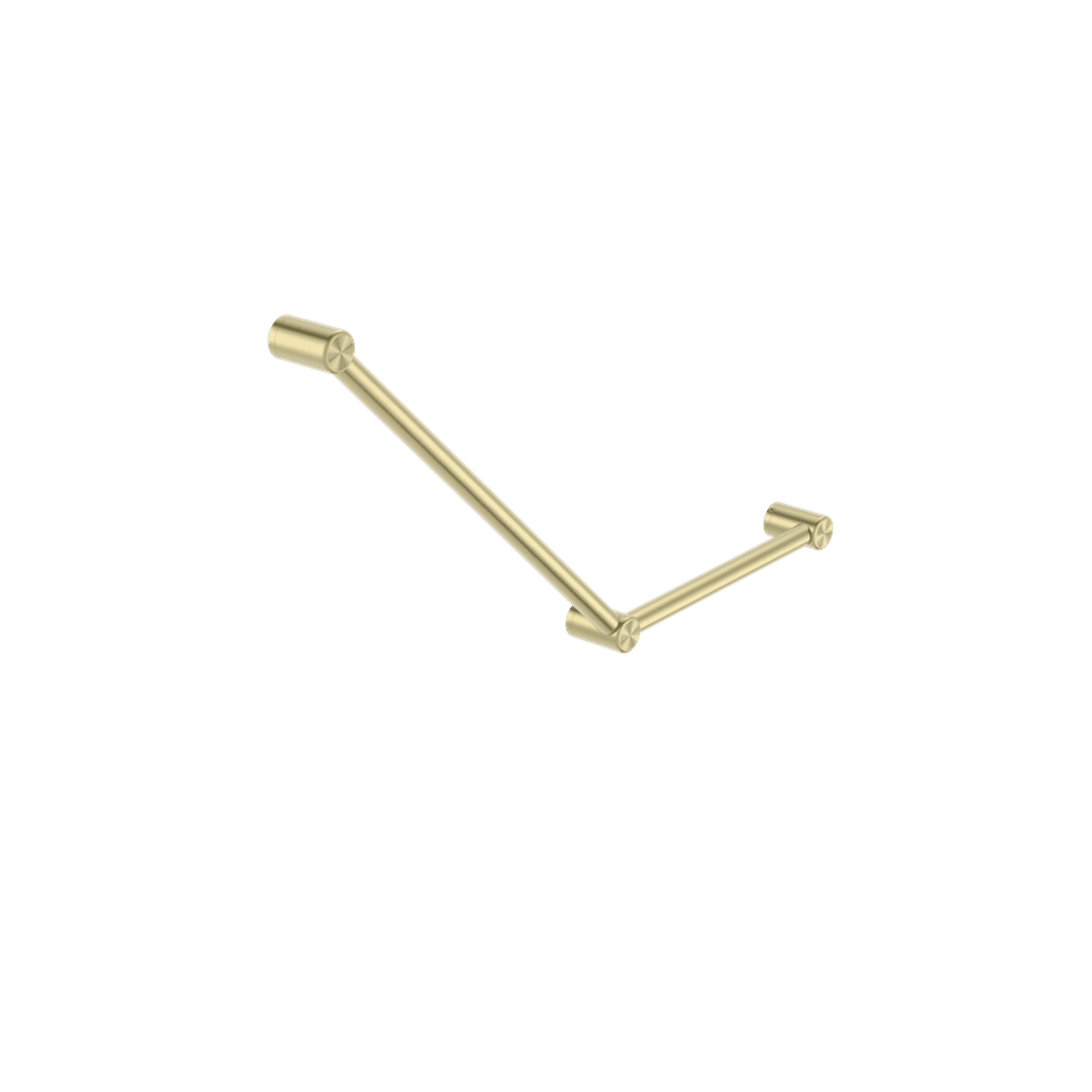 Mecca Care 32mm Ambulant Toilet Grab Rail 45 Degree 750X450mm Brushed Gold gallery detail image
