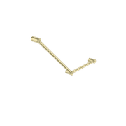 Mecca Care 32mm Ambulant Toilet Grab Rail 45 Degree 750X450mm Brushed Gold gallery detail image
