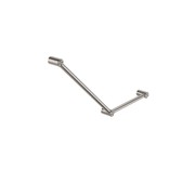 Mecca Care 32mm Ambulant Toilet Grab Rail 45 Degree 750X450mm Brushed Nickel gallery detail image