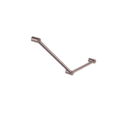 Mecca Care 32mm Ambulant Toilet Grab Rail 45 Degree 750X450mm Brushed Bronze gallery detail image