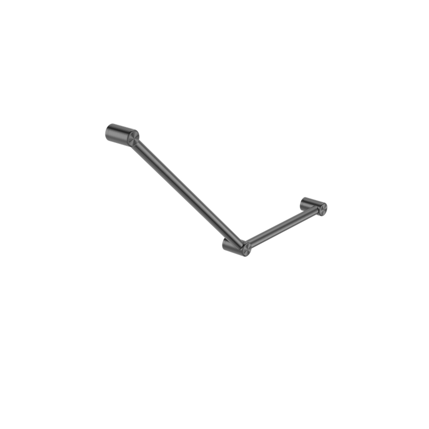 Mecca Care 32mm Ambulant Toilet Grab Rail 45 Degree 750X450mm Gun Metal gallery detail image