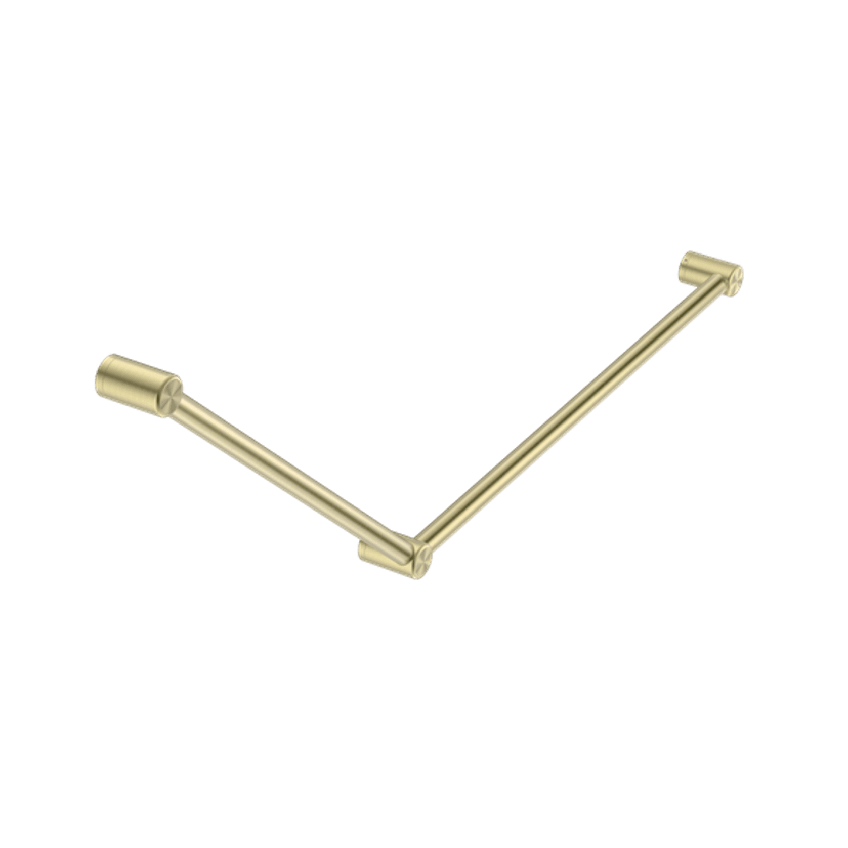 Mecca Care 32mm DDA Grab Rail Set 45 Degree 750X900mm Brushed Gold gallery detail image