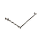 Mecca Care 32mm DDA Grab Rail Set 45 Degree 750X900mm Brushed Nickel gallery detail image