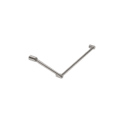 Mecca Care 32mm DDA Grab Rail Set 45 Degree 750X900mm Brushed Nickel gallery detail image