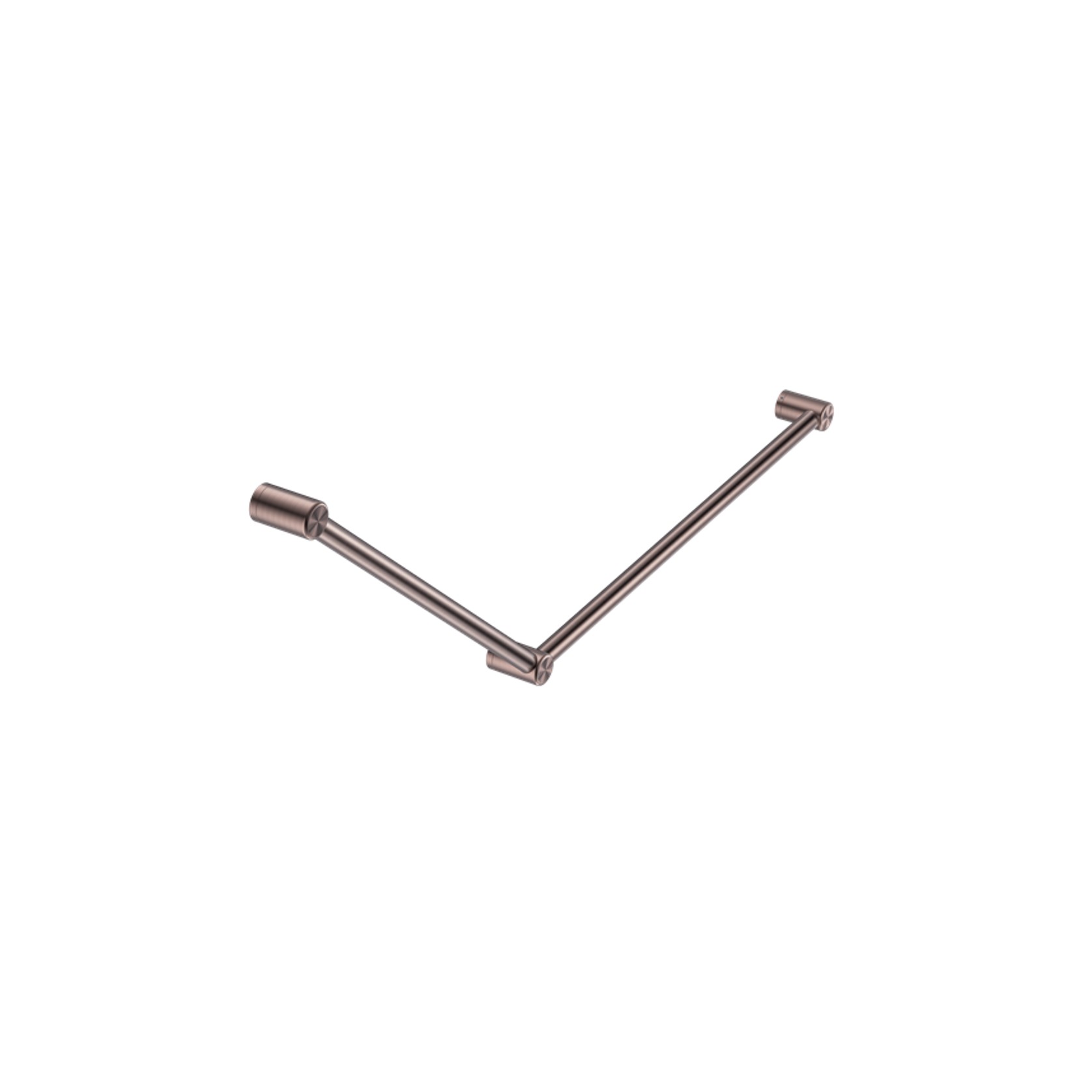 Mecca Care 32mm DDA Grab Rail Set 45 Degree 750X900mm Brushed Bronze gallery detail image