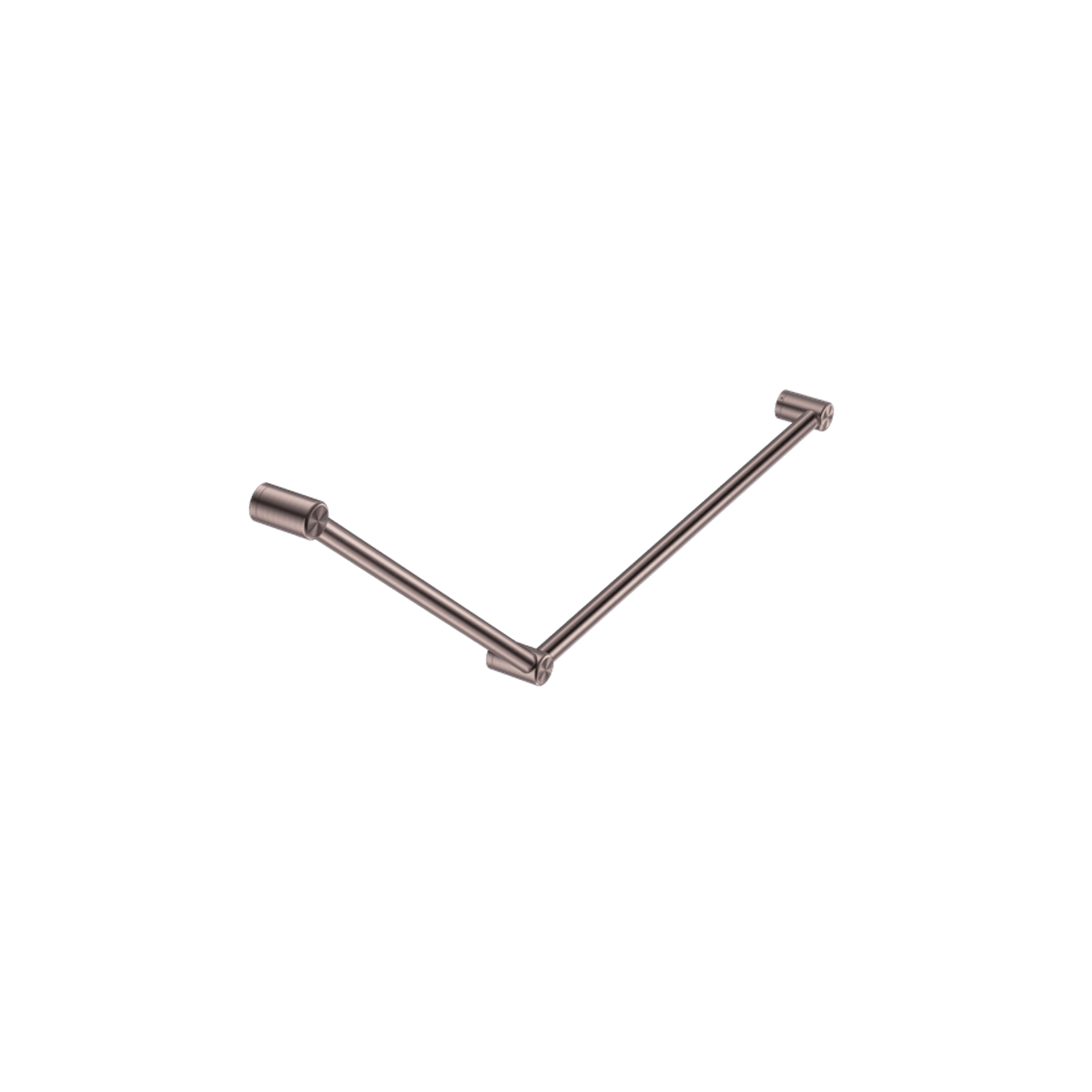 Mecca Care 32mm DDA Grab Rail Set 45 Degree 750X900mm Brushed Bronze gallery detail image