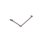 Mecca Care 32mm DDA Grab Rail Set 45 Degree 750X900mm Brushed Bronze gallery detail image