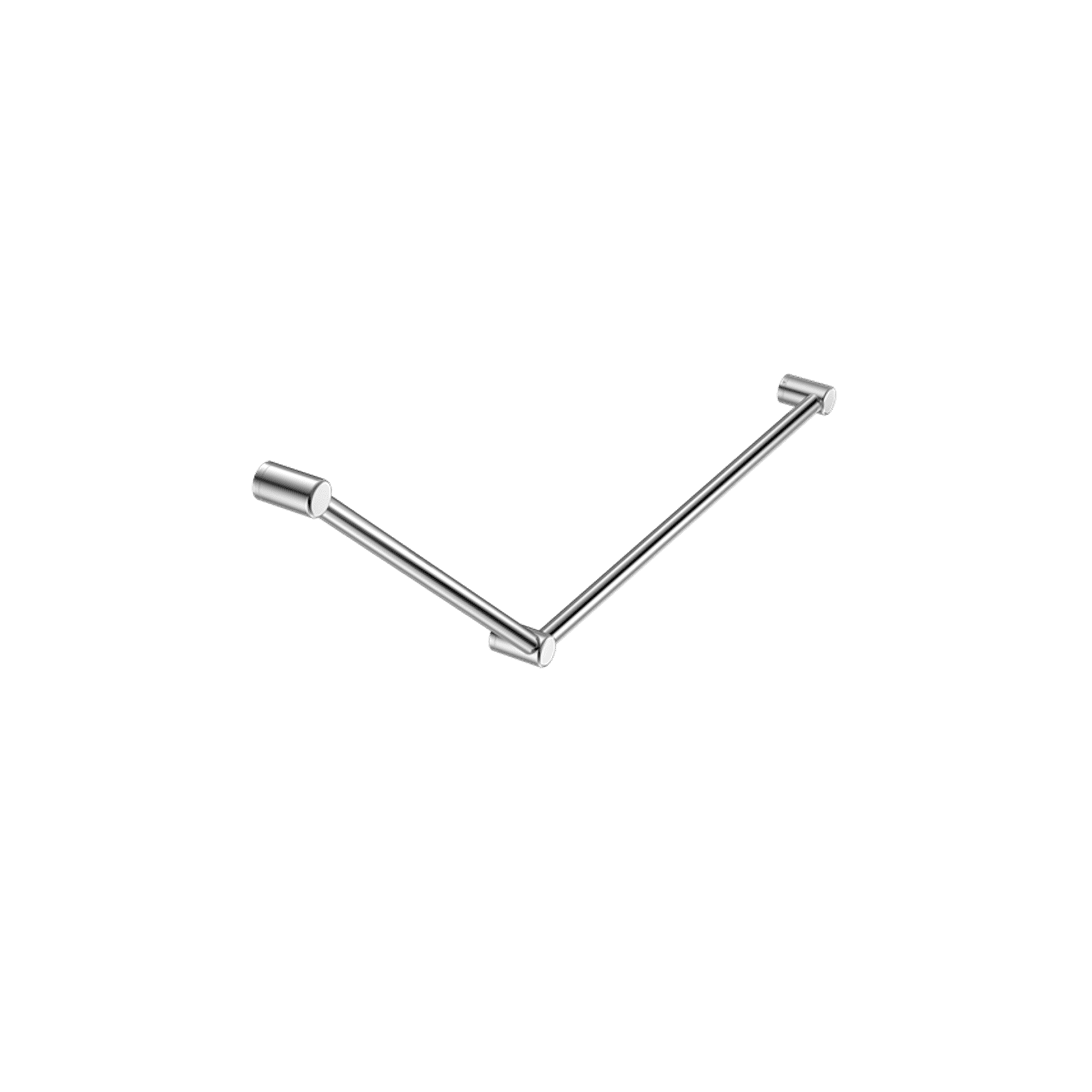 Mecca Care 32mm DDA Grab Rail Set 45 Degree 750X900mm Chrome gallery detail image