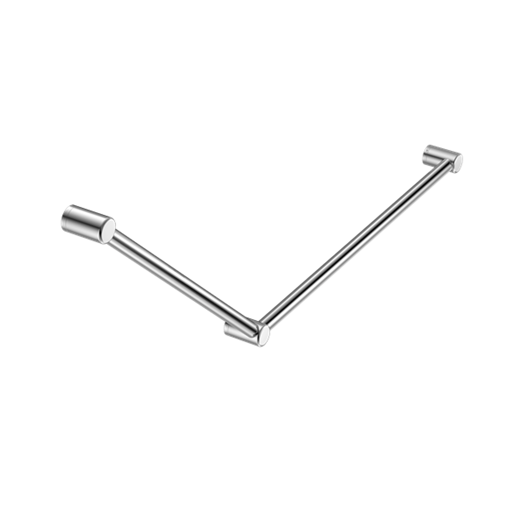 Mecca Care 32mm DDA Grab Rail Set 45 Degree 750X900mm Chrome gallery detail image