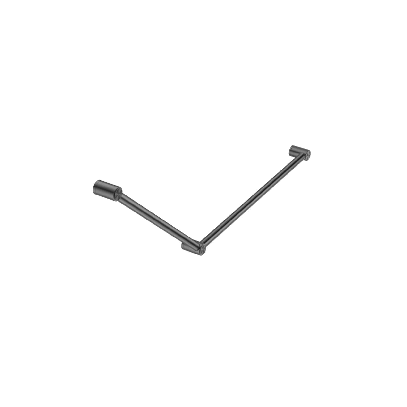 Mecca Care 32mm DDA Grab Rail Set 45 Degree 750X900mm Gun Metal gallery detail image