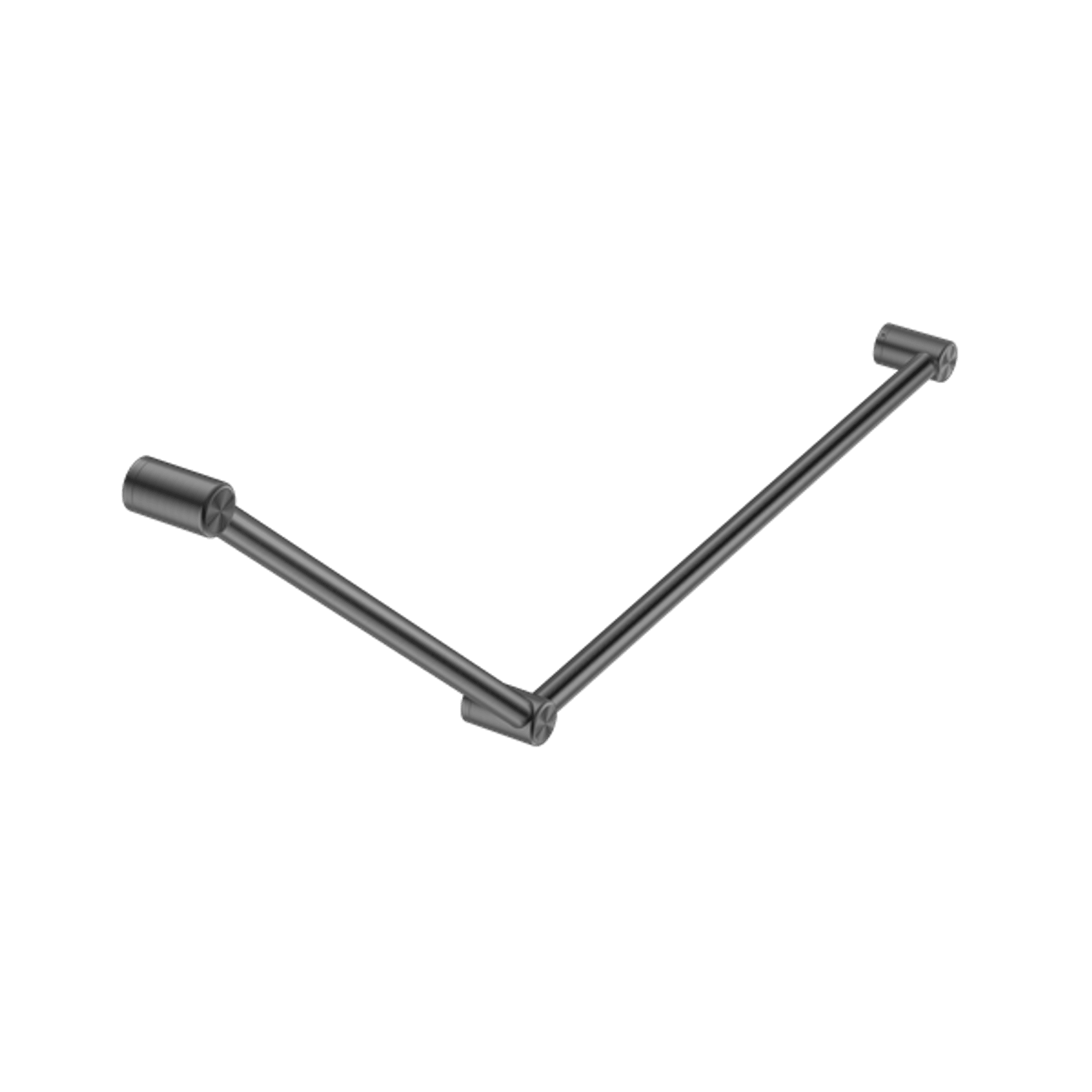 Mecca Care 32mm DDA Grab Rail Set 45 Degree 750X900mm Gun Metal gallery detail image