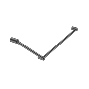 Mecca Care 32mm DDA Grab Rail Set 45 Degree 750X900mm Gun Metal gallery detail image