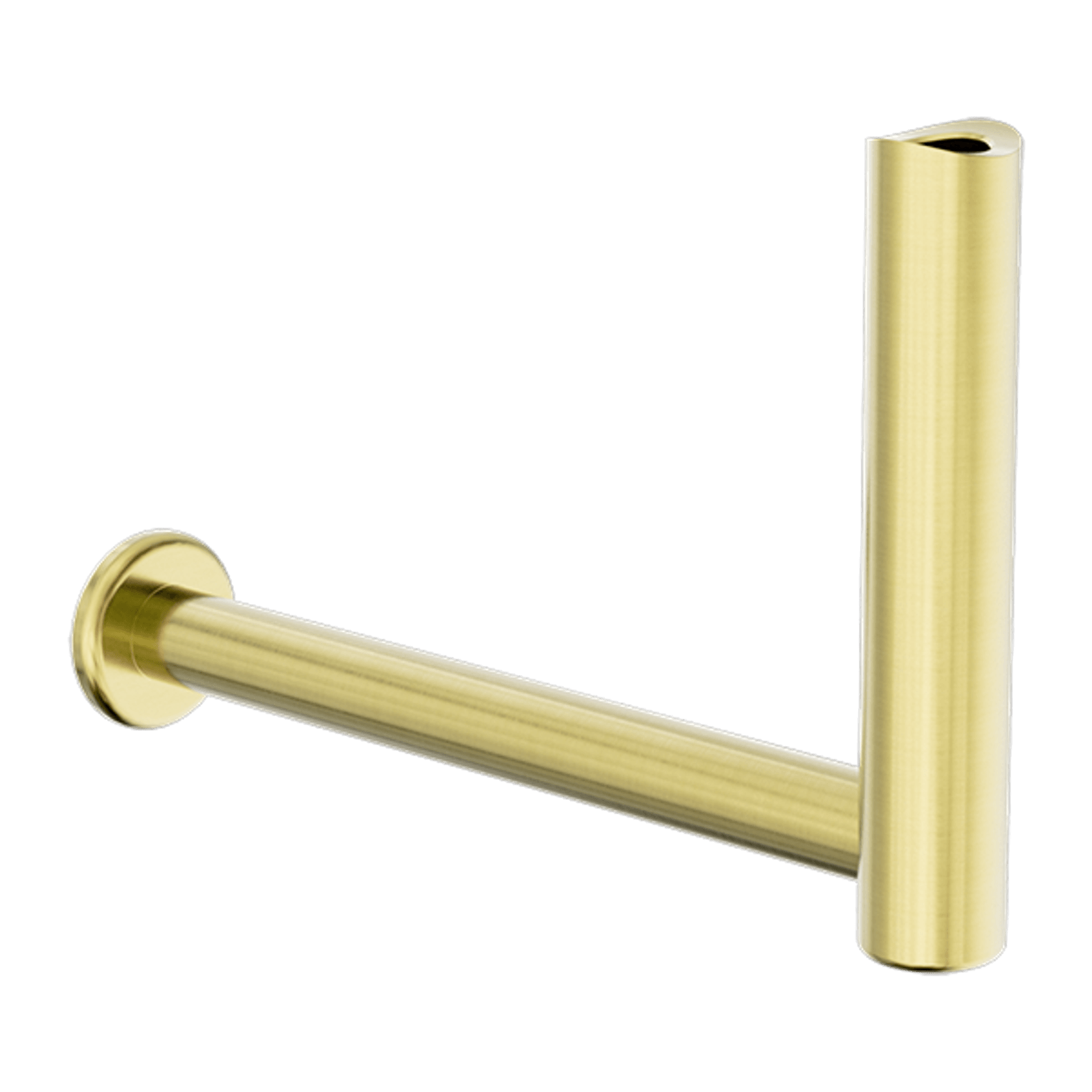 Mecca Care Add-On Fixed-Mount Toilet Roll Holder Brushed Gold gallery detail image