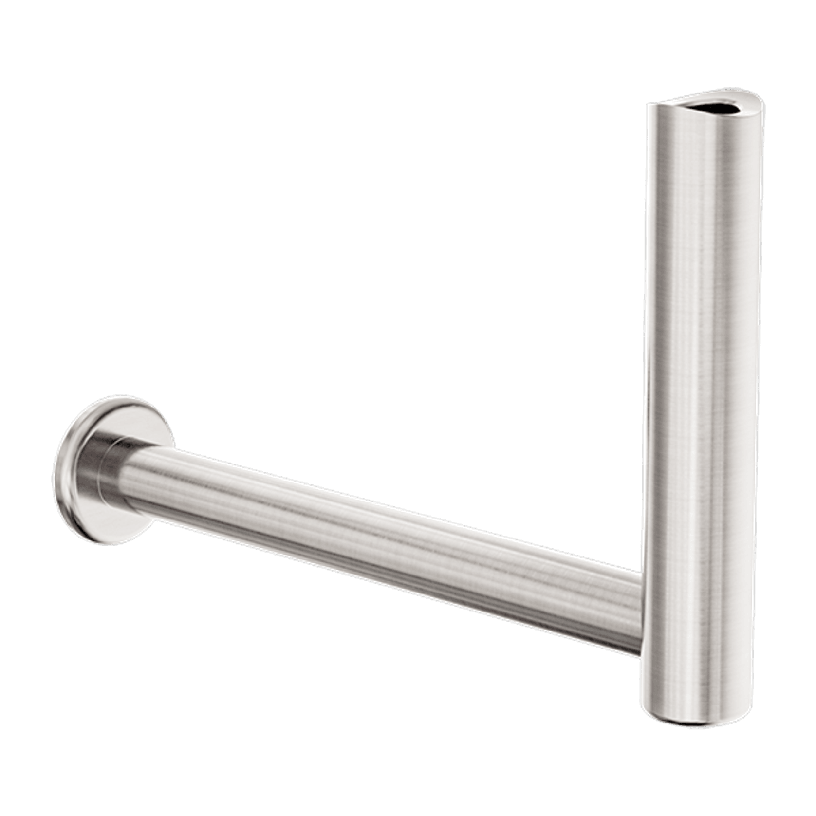 Mecca Care Add-On Fixed-Mount Toilet Roll Holder  Brushed Nickel gallery detail image