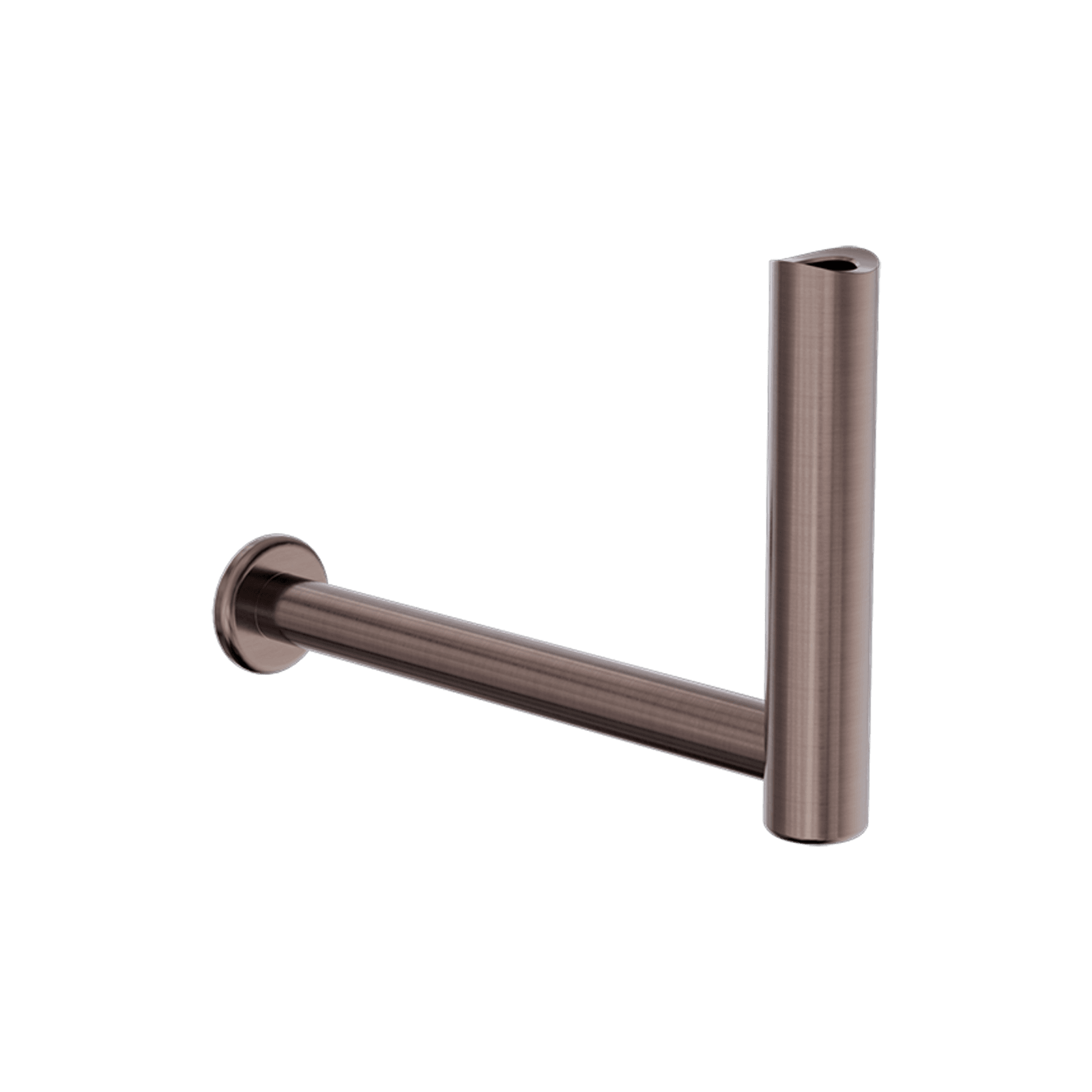 Mecca Care Add-On Fixed-Mount Toilet Roll Holder Brushed Bronze gallery detail image