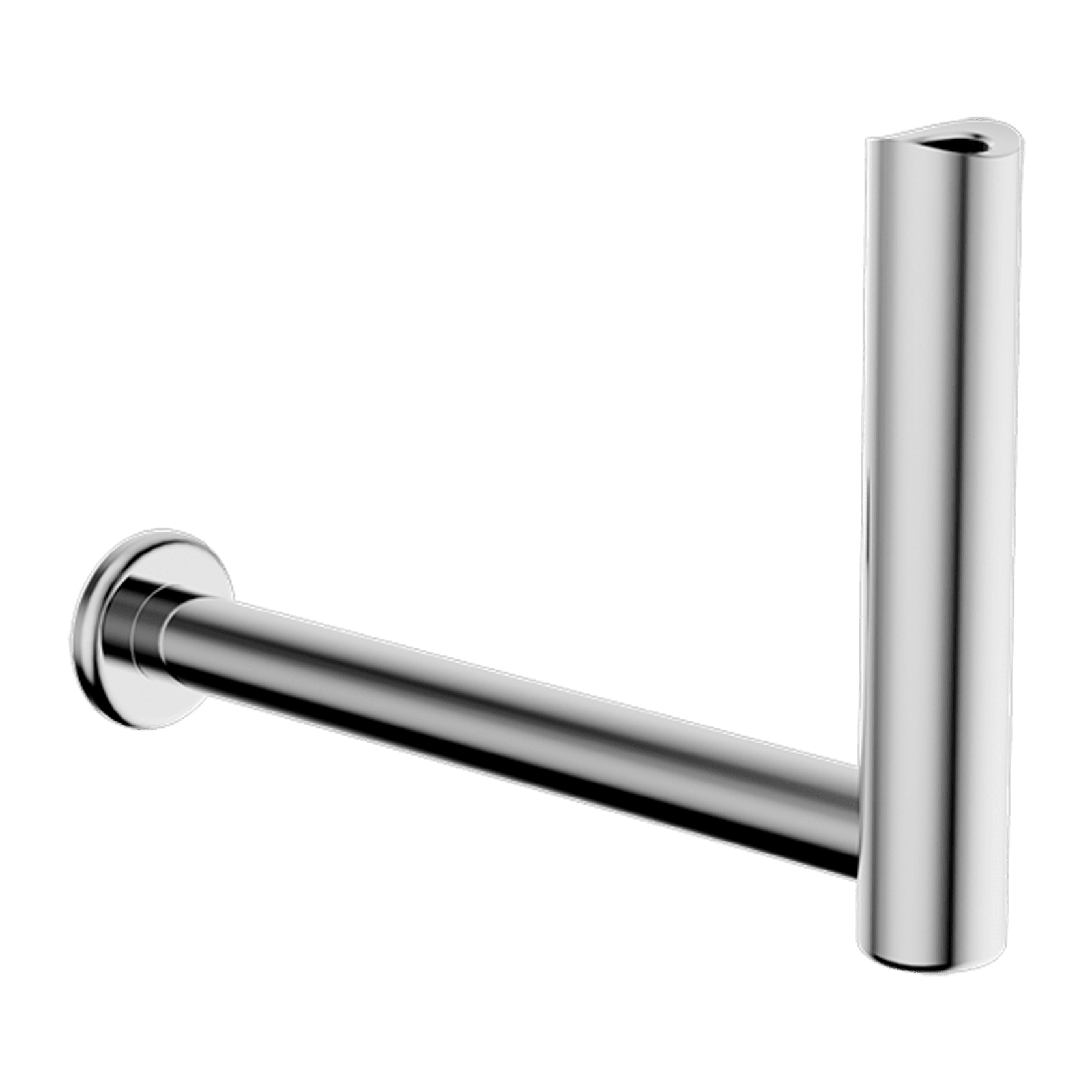 Mecca Care Add-On Fixed-Mount Toilet Roll Holder Chrome gallery detail image