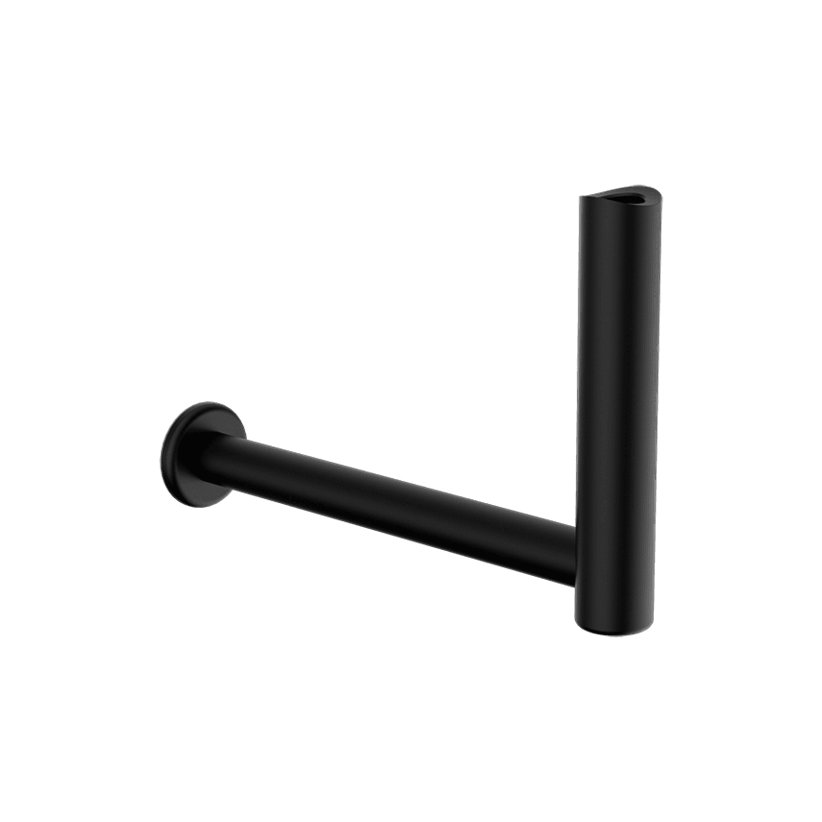 Mecca Care Add-On Fixed-Mount Toilet Roll Holder Matte Black gallery detail image