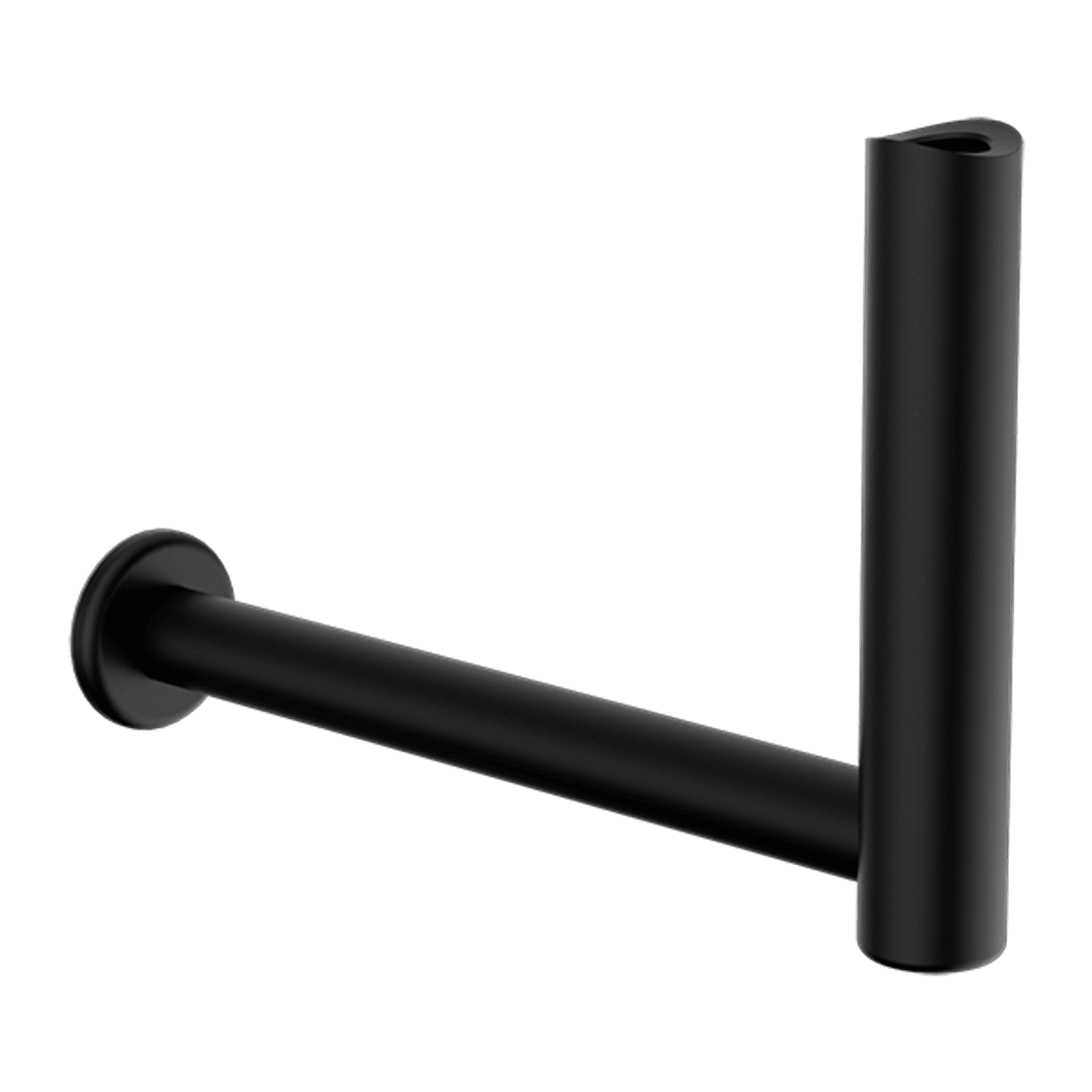 Mecca Care Add-On Fixed-Mount Toilet Roll Holder Matte Black gallery detail image