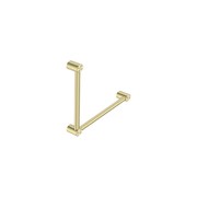 Mecca Care 32mm Ambulant Toilet Grab Rail 90 Degree 450X450mm Brushed Gold gallery detail image