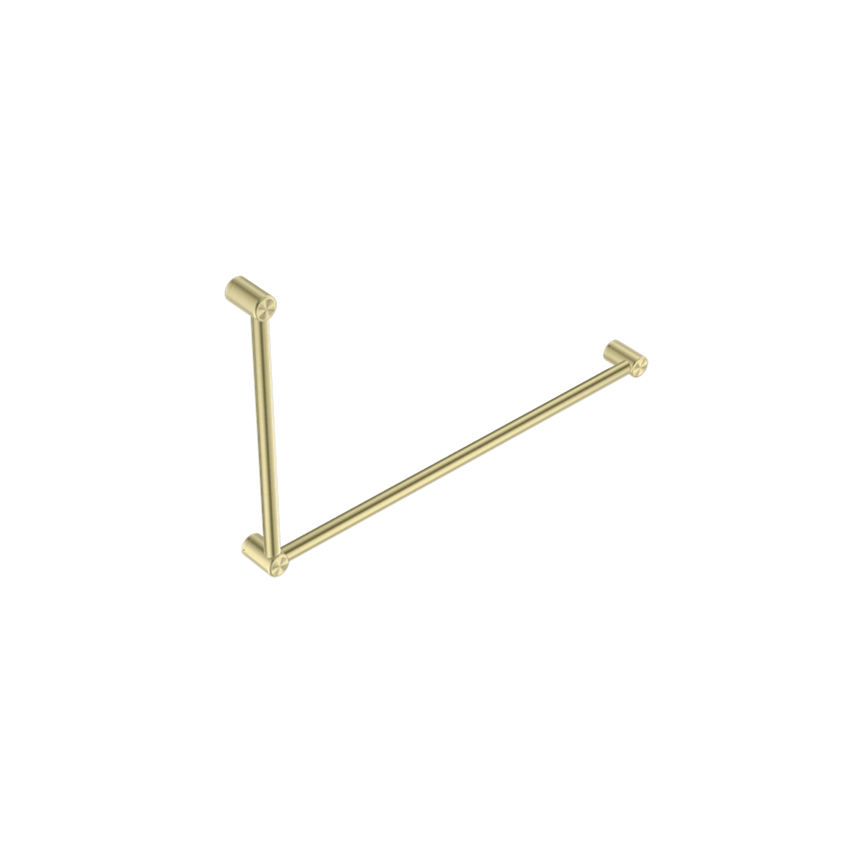 Mecca Care 32mm DDA Grab Rail Set 90 Degree 600X1000mm Brushed Gold gallery detail image