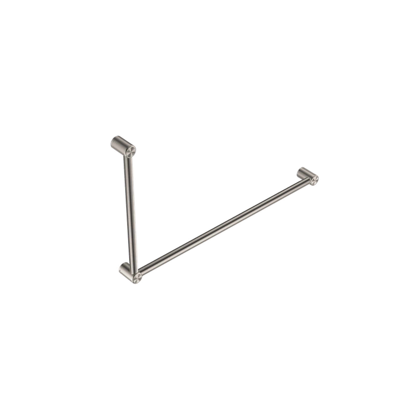 Mecca Care 32mm DDA Grab Rail Set 90 Degree 600X1000mm Brushed Nickel gallery detail image