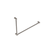 Mecca Care 32mm DDA Grab Rail Set 90 Degree 600X1000mm Brushed Nickel gallery detail image