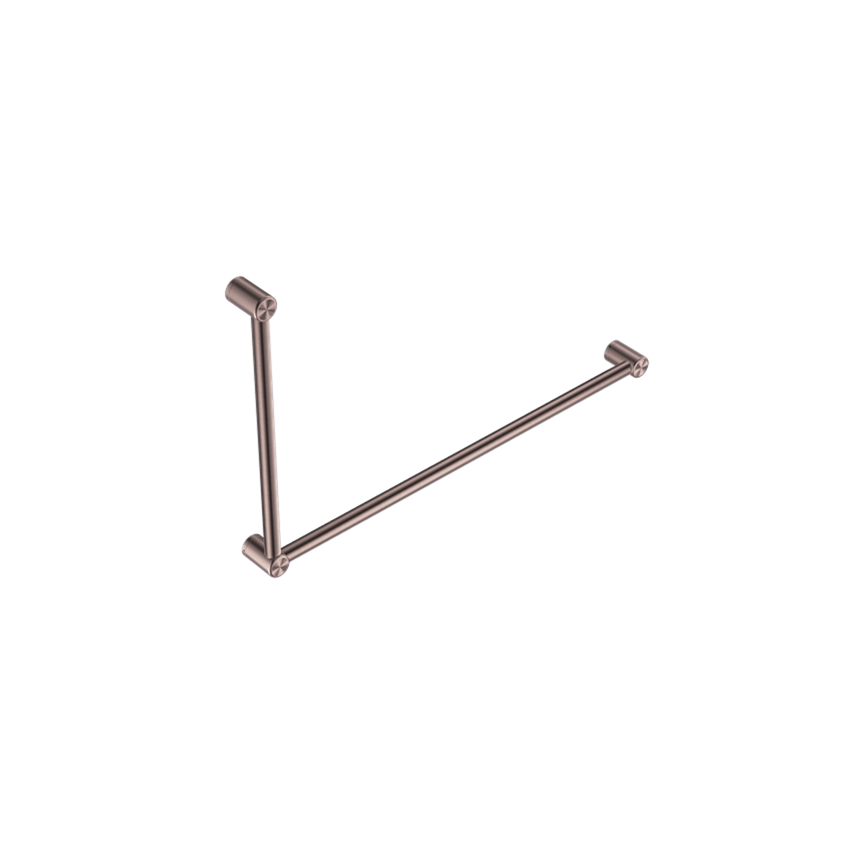 Mecca Care 32mm DDA Grab Rail Set 90 Degree 600X1000mm Brushed Bronze gallery detail image