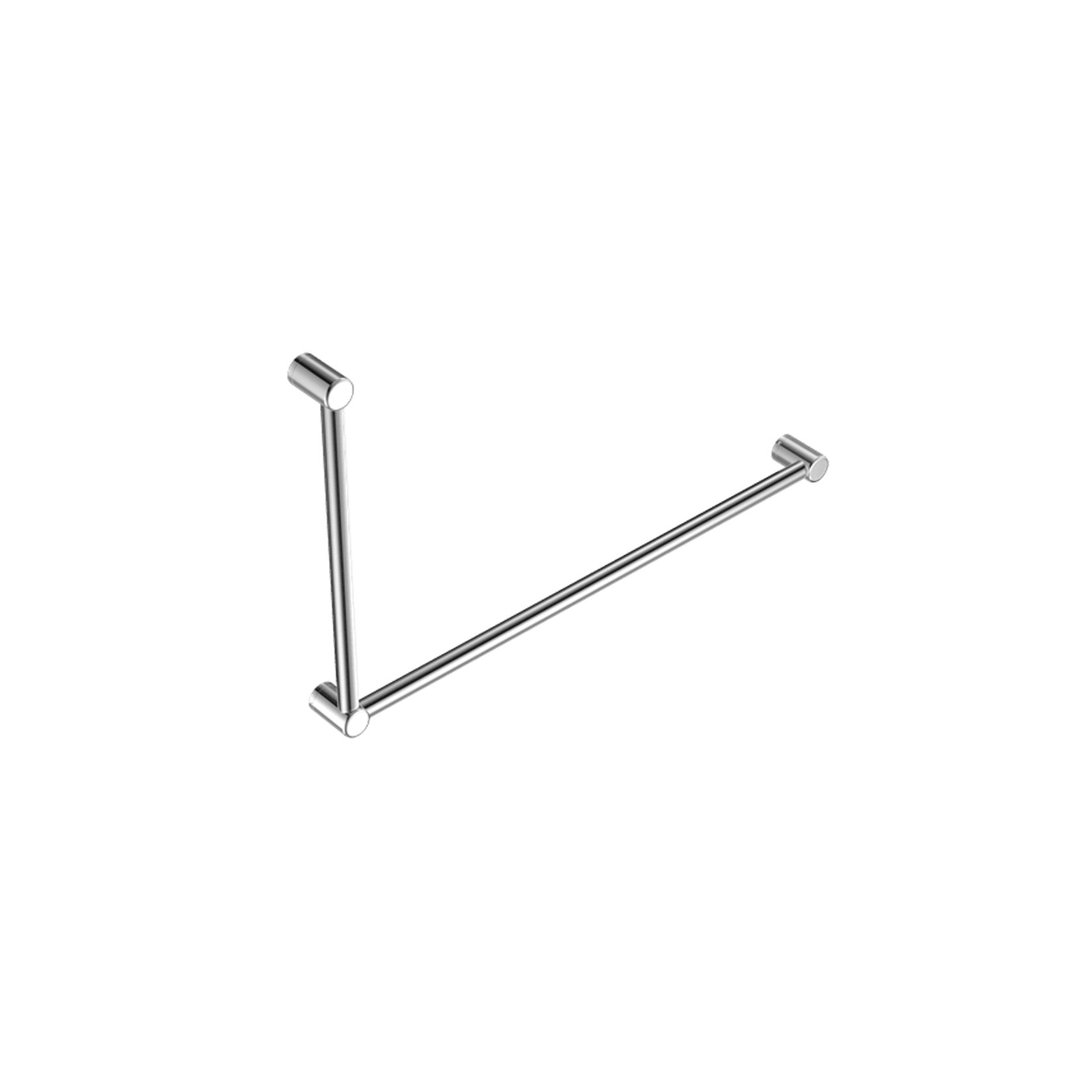 Mecca Care 32mm DDA Grab Rail Set 90 Degree 600X1000mm Chrome gallery detail image