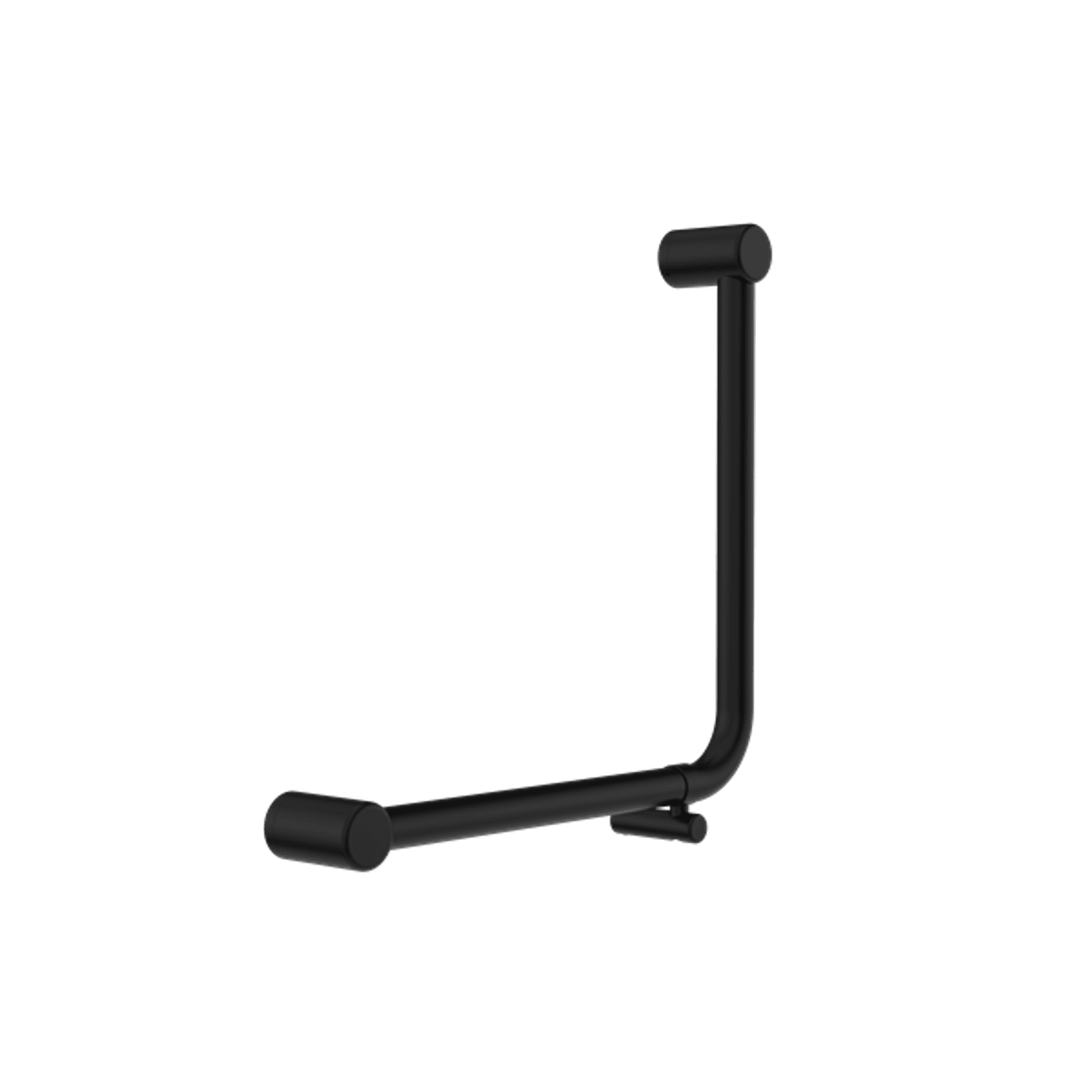 Mecca Care 32mm Ambulant 90 Degree Bent Tube Grab Rail 450X450mm Matte Black gallery detail image