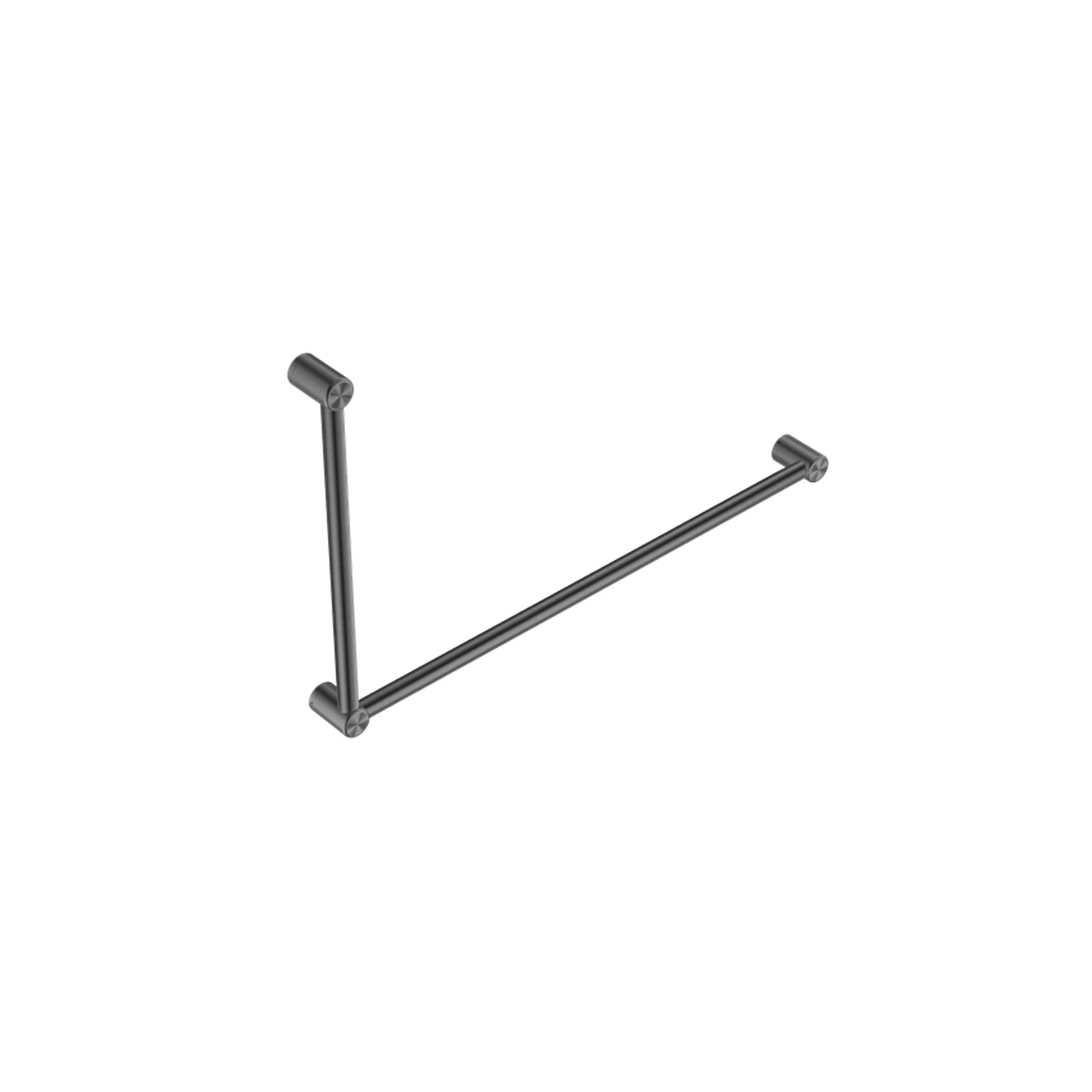 Mecca Care 32mm DDA Grab Rail Set 90 Degree 600X1000mm Gun Metal gallery detail image