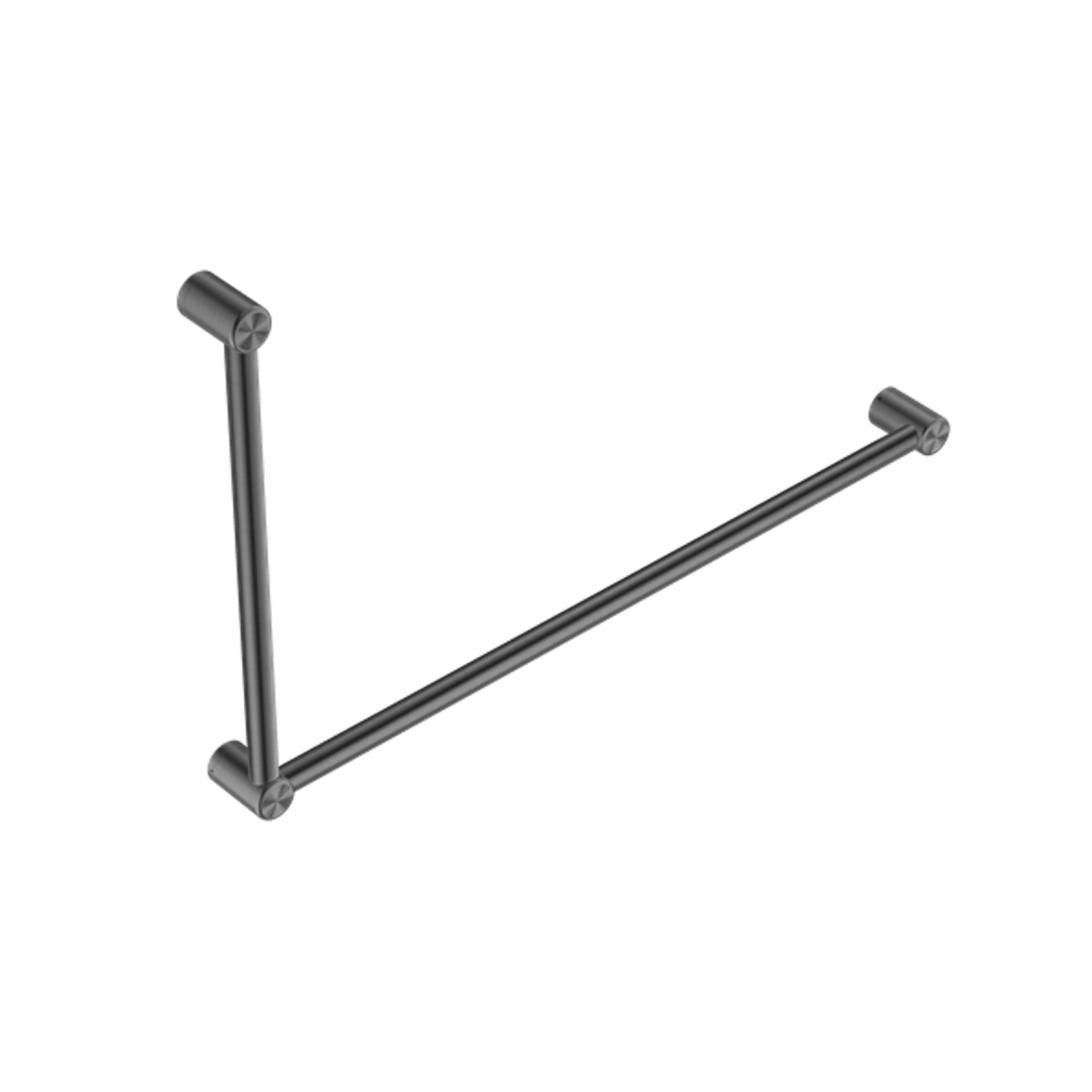 Mecca Care 32mm DDA Grab Rail Set 90 Degree 600X1000mm Gun Metal gallery detail image
