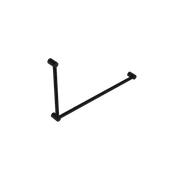 Mecca Care 32mm DDA Grab Rail Set 90 Degree 600X1000mm Matte Black gallery detail image