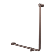 Mecca Care 32mm Ambulant 90 Degree Bent Tube Grab Rail 750X750mm Brushed Bronze gallery detail image