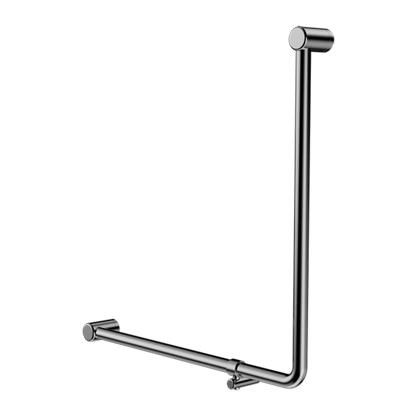 Mecca Care 32mm Ambulant 90 Degree Bent Tube Grab Rail 750X750mm Chrome gallery detail image