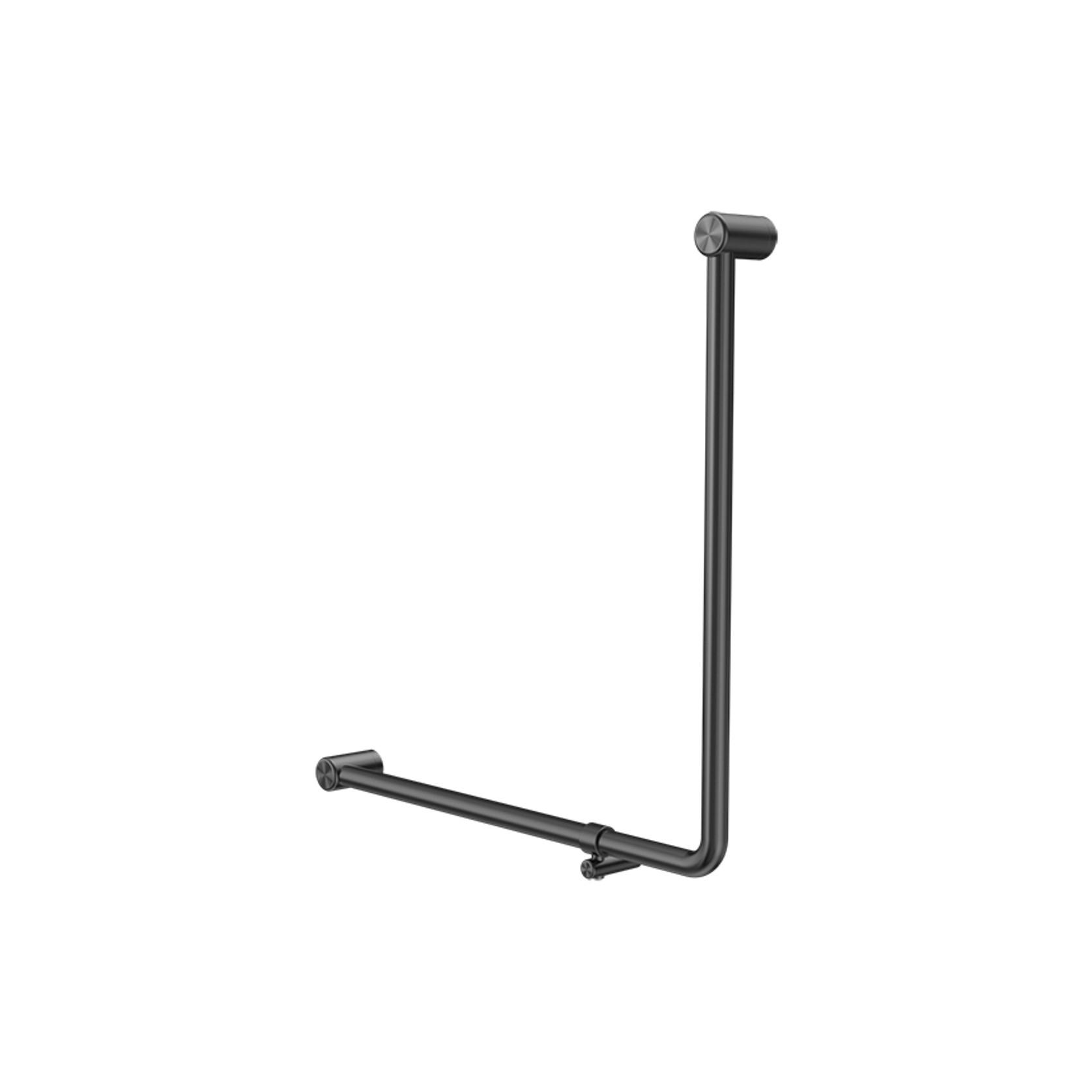 Mecca Care 32mm Ambulant 90 Degree Bent Tube Grab Rail 750X750mm Gun Metal gallery detail image