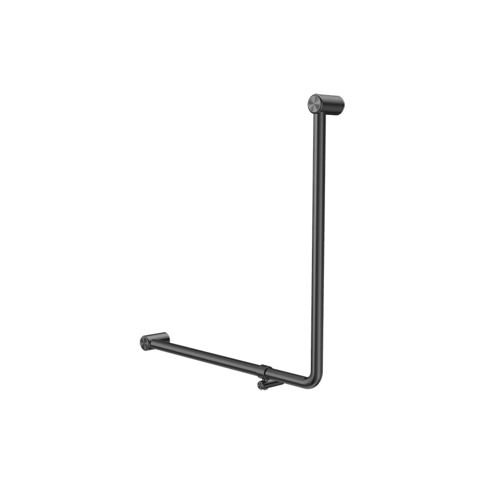 Mecca Care 32mm Ambulant 90 Degree Bent Tube Grab Rail 750X750mm Gun Metal gallery detail image