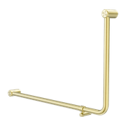 Mecca Care 32mm Ambulant 90 Degree Bent Tube Grab Rail 600X1000mm Brushed Gold gallery detail image
