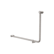 Mecca Care 32mm Ambulant 90 Degree Bent Tube Grab Rail 600X1000mm Brushed Nickel gallery detail image