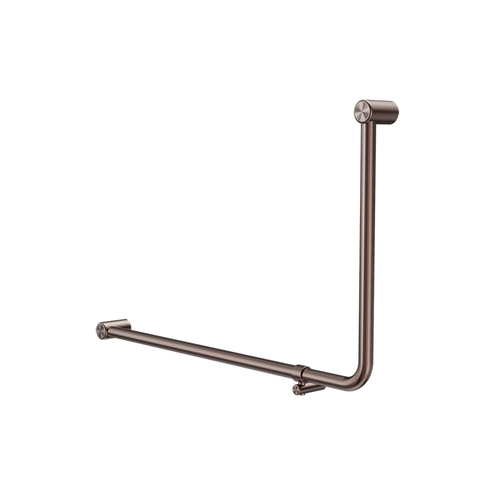 Mecca Care 32mm Ambulant 90 Degree Bent Tube Grab Rail 600X1000mm Brushed Bronze gallery detail image