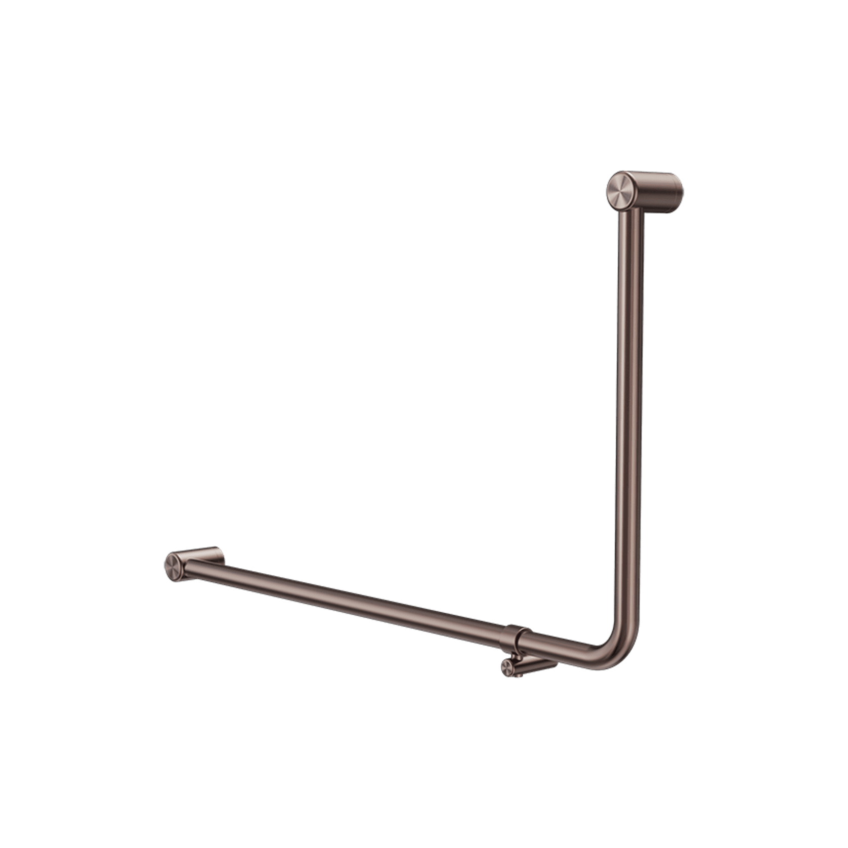 Mecca Care 32mm Ambulant 90 Degree Bent Tube Grab Rail 600X1000mm Brushed Bronze gallery detail image