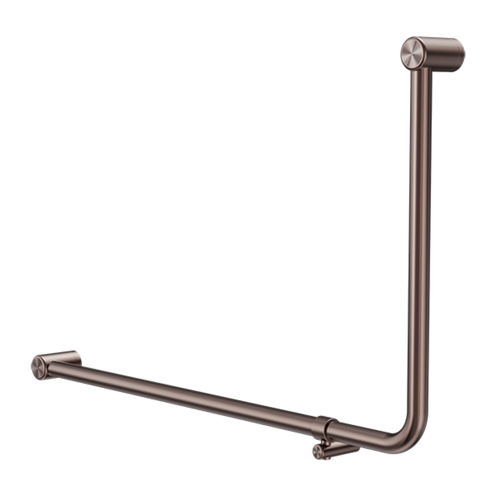 Mecca Care 32mm Ambulant 90 Degree Bent Tube Grab Rail 600X1000mm Brushed Bronze gallery detail image