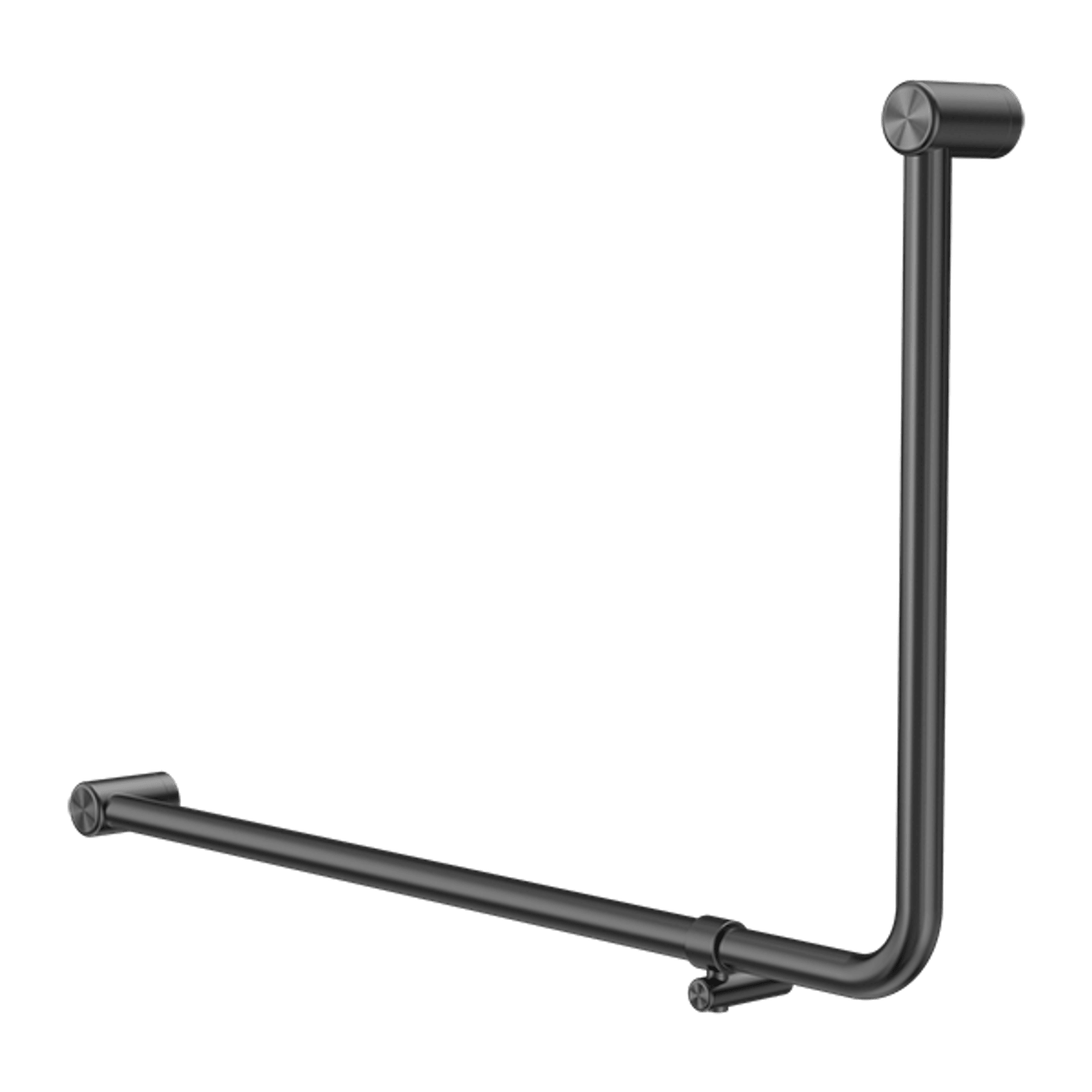 Mecca Care 32mm Ambulant 90 Degree Bent Tube Grab Rail 600X1000mm Gun Metal gallery detail image