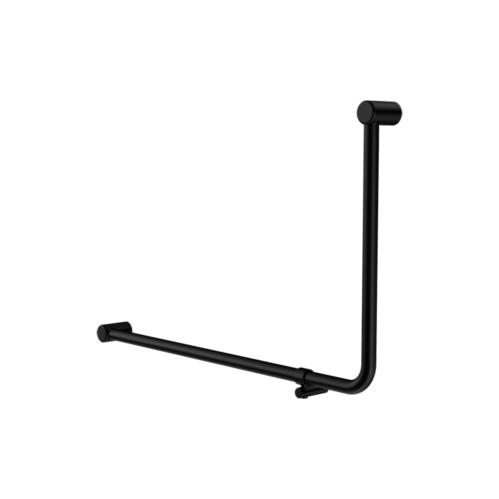 Mecca Care 32mm Ambulant 90 Degree Bent Tube Grab Rail 600X1000mm Matte Black gallery detail image