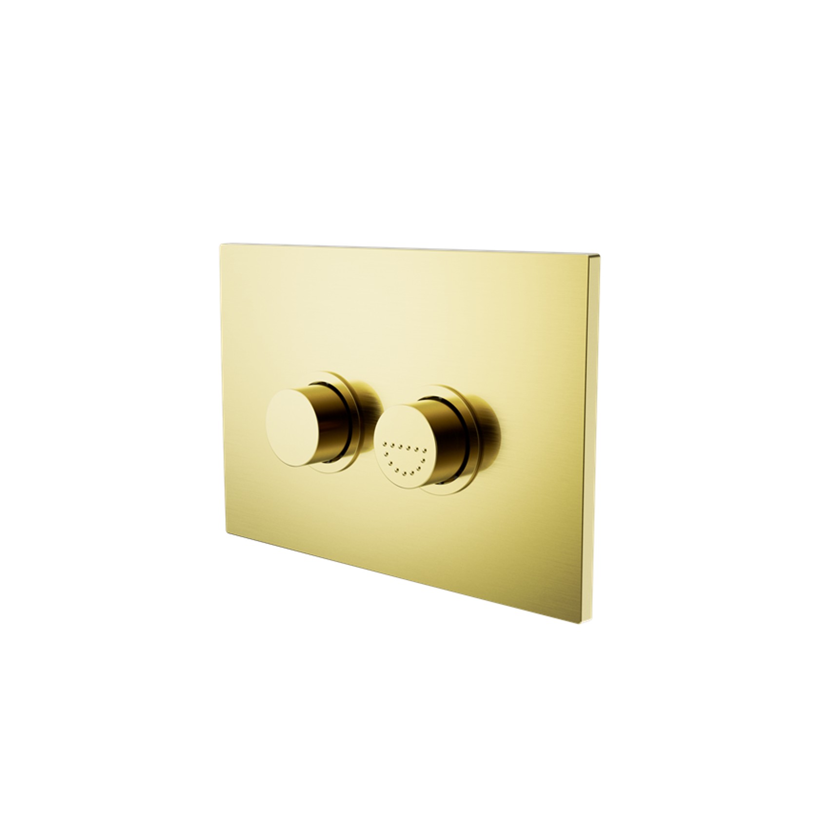 Mecca Care Raised Disabled Care Pneumatic Flush Buttons Plate DDA Compliant  Brushed Gold gallery detail image