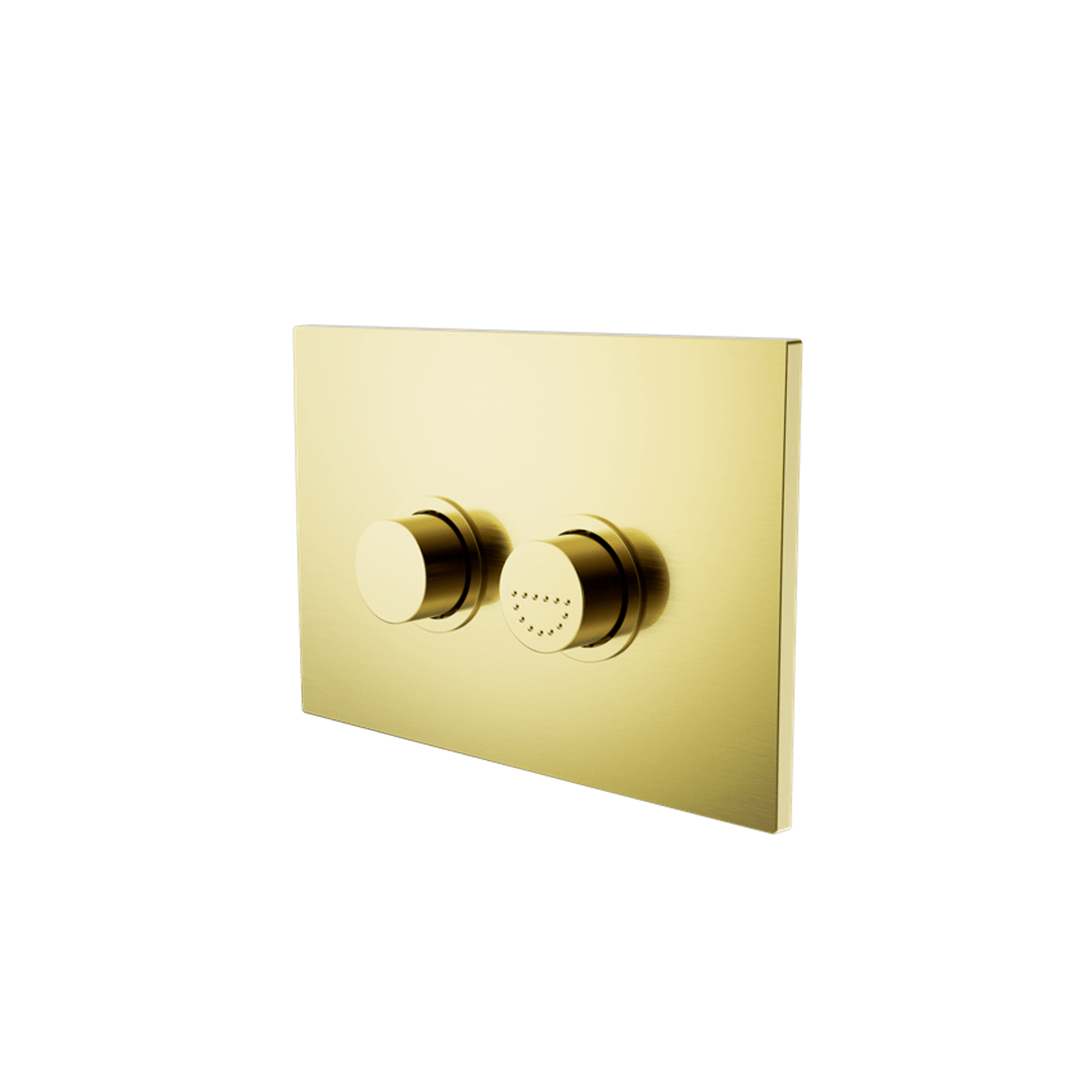 Mecca Care Raised Disabled Care Pneumatic Flush Buttons Plate DDA Compliant  Brushed Gold gallery detail image