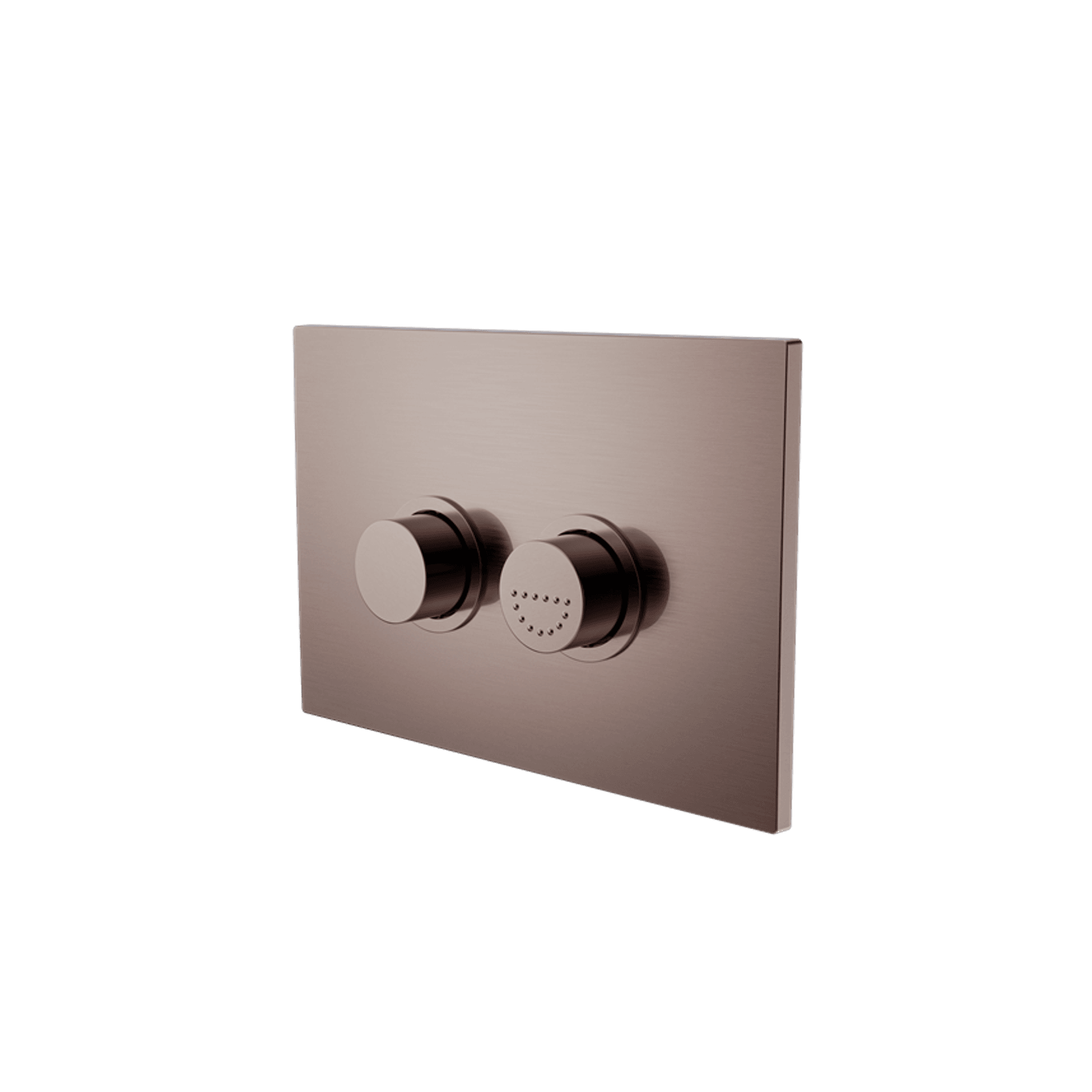 Mecca Care Raised Disabled Care Pneumatic Flush Buttons Plate DDA Compliant Brushed Bronze gallery detail image