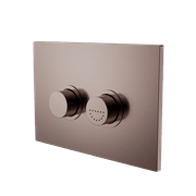 Mecca Care Raised Disabled Care Pneumatic Flush Buttons Plate DDA Compliant  Brushed Bronze gallery detail image