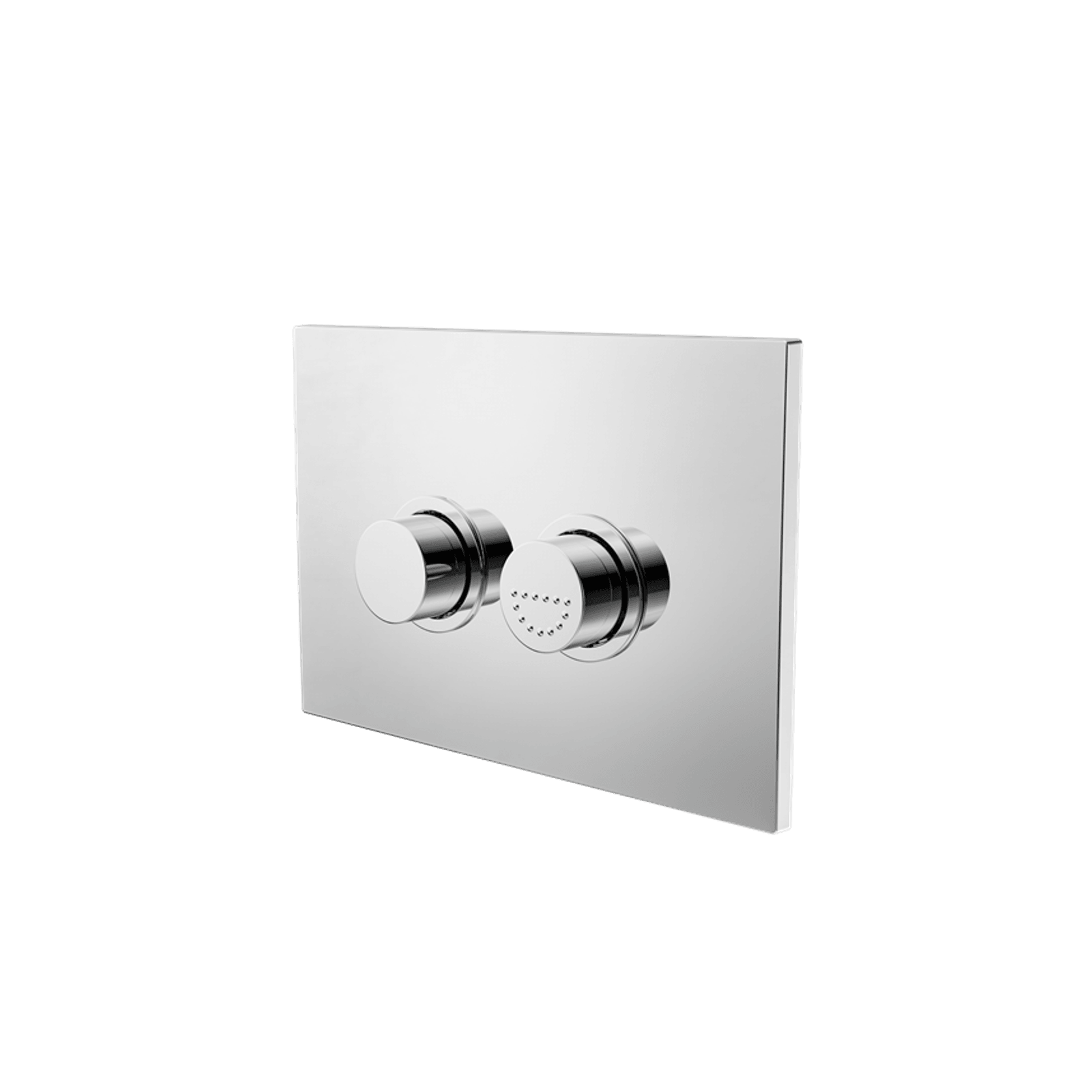 Mecca Care Raised Disabled Care Pneumatic Flush Buttons Plate DDA Compliant Chrome gallery detail image