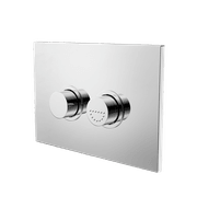 Mecca Care Raised Disabled Care Pneumatic Flush Buttons Plate DDA Compliant  Chrome gallery detail image